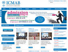 Tablet Screenshot of icmab.org.bd